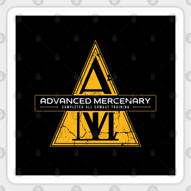 Advanced Mercenary Sticker by BadBox